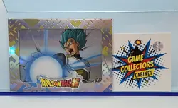 Dragon Ball SSGSS Vegeta Super Rare Saiyan UNSCANNED Card Cybercel DBS-02-23 NM - Image 1
