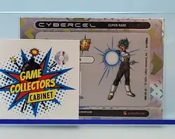 Dragon Ball SSGSS Vegeta Super Rare Saiyan UNSCANNED Card Cybercel DBS-02-23 NM - Image 2