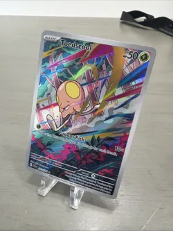 Pokemon TCG Toedscool Scarlet & Violet Base Set Holo Illustration Card 201/198 - Image 1