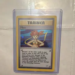 Pokemon Misty Gym Heroes 018/132 Holo Rare Trainer Unlimited 2000 Card - Image 1