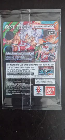 One Piece Card - Monkey.D.Luffy US Voyage P-055 **SEALED** Rutgers bball 2/7/26 - Image 2