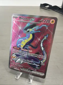 Pokemon TCG Miraidon EX Scarlet & Violet Holo Ultra Rare Card 227/198 - Image 1