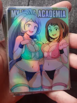 My Hero Academia Waifu w Mirko Rumi Spicy Lot (9 Cards) Double Sided - Image 3