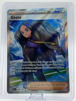 Pokemon - Geeta - 218/197 - SV Obsidian Flames - Full Art Trainer Card - Image 1