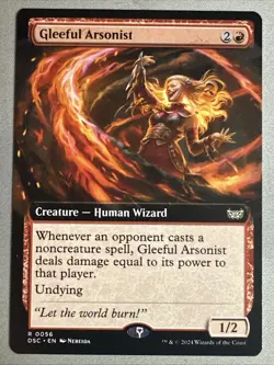 MTG / Gleeful Arsonist / DSC / #56 / Regular (Extended Art) / Rare / NM - Image 1