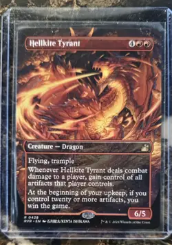 Hellkite Tyrant (Anime Borderless) Ravnica Remastered MTG Regular Near Mint - Image 1