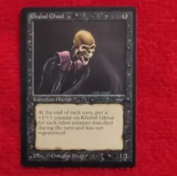Magic: The Gathering Khabal Ghoul Creature Black Arabian Nights Douglas Shuler - Image 1