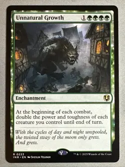 MTG / Unnatural Growth / INR / #223 / Regular / Rare / NM - Image 1