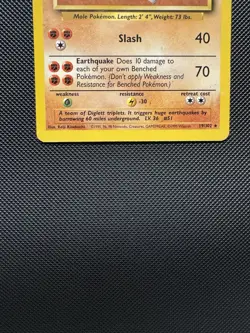 Pokemon TCG Dugtrio 19/102 Base Set Rare LP 1999 WoTC Unlimited - Image 4
