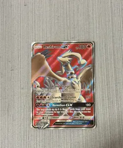Pokemon Reshiram GX Full Art Ultra Rare Dragon Majesty 65/70 Holo Card - Image 1