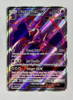 Naganadel GX 2018 Pokemon S&M Forbidden Light Ultra Rare #121/131 * Light Play - Image 1