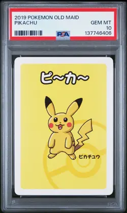 2019 POKEMON OLD MAID PIKACHU PSA 10 - Image 1