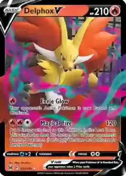 Delphox V - 027/196 - Ultra Rare NM, English Pokemon Lost Origins - Image 1