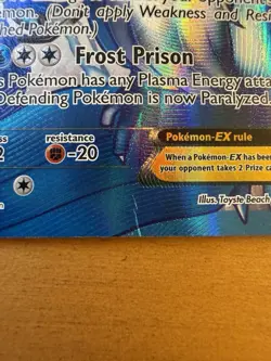 Pokemon Articuno EX 132/135 Team Plasma Full Art Plasma Storm 2012 Holo - Image 3