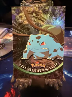 #01 Bulbasaur - 1999 Pokemon Topps Animated Series - Holo-foil - NM - Image 1