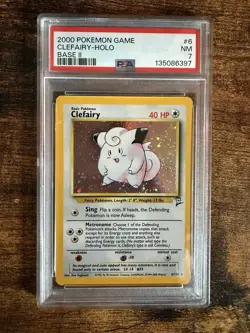 Pokemon Base Set II Clefairy Holo PSA 7 – WOTC Vintage #6 - Image 1