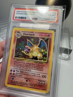 Charizard Base Set 4/102 Holo 1999 Pokemon Excellent - EX-MT Unlimited #4 PSA 6 - Image 3