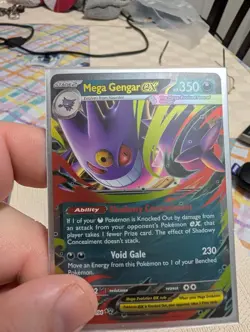 Pokemon TCG foil lot Dawn trainer, Mega Gengar EX, Manectric EX, Kangaskhan EX - Image 2