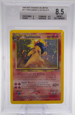 Typhlosion Holo BGS 8.5 Neo Genesis Unlimited 2000 Pokemon #17 - Image 1