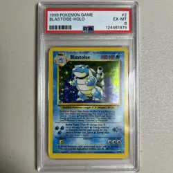 1999 POKEMON BASE SET UNLIMITED #2 BLASTOISE-HOLO PSA 6 - Image 1