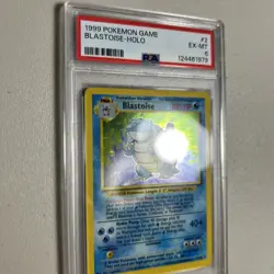 1999 POKEMON BASE SET UNLIMITED #2 BLASTOISE-HOLO PSA 6 - Image 3