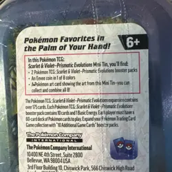 Pokemon Prismatic Evolutions Mini Tin (Leafeon) NEW SEALED - Image 3
