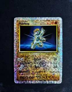 Pokemon Legendary Collection Machop 79/110 Reverse Holo - Image 1