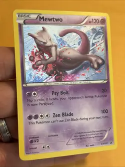 Mewtwo (Cosmos Holo) Holo Pokemon XY Black Star Promo #XY101 LP - Image 2