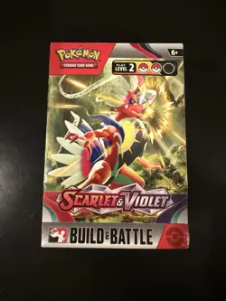 New Build & Battle Box: 4 Pokemon TCG: Scarlet & Violet Booster Packs (Damaged) - Image 1