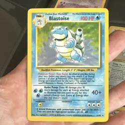 Pokemon Blastoise Base Set Holo Rare 100 HP English 2/102 Stage 2 WOTC - Image 3