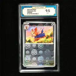 TQG 9.5 MINT+ 2025 Pokemon JPN Herdier 073/086 C - Image 1