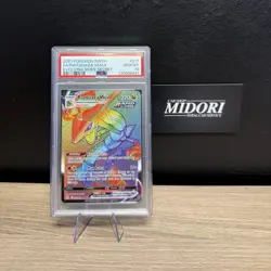 Pokemon Rayquaza VMAX 217/203 Secret Rainbow Rare Evolving Skies, PSA 10 - Image 1
