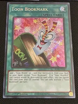 Yugioh | Toon Bookmark (SE) BLCR-EN067 1st Edition Secret Rare Near Mint NM - Image 1