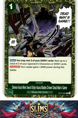 Legacy of the Master #OP12-037 Demon Aura Nine Sword Style... FOIL! - Image 1