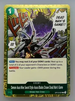 One Piece Demon Aura Nine Sword Style OP12 #037 Legacy of the Master - Image 1