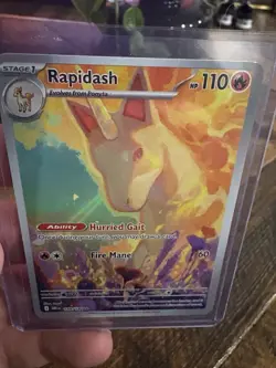 Rapidash Destined Rivals 189/182 NM Illustration Rare Pokemon 2025 - Image 2