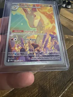 Rapidash Destined Rivals 189/182 NM Illustration Rare Pokemon 2025 - Image 3