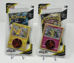 Pokemon Sun Moon Team Up Blister Booster Pack New BOTH PIKACHU & MIMIKYU PROMOS - Image 1