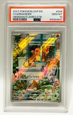 Charmander *PSA 10* 2023 Pokemon SVP EN Obsidian Flames ETB #044 - Image 2