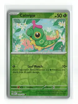 CATERPIE 010/165 151 REVERSE HOLO POKEMON TCG NM-LP - Image 1