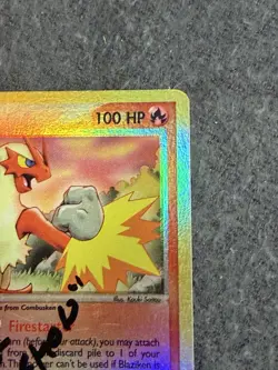 Blaziken 3/109 Ruby and Sapphire Reverse Holo AUTO Gary “King Pokemon” NM- - Image 5