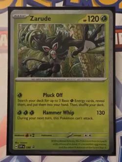 Pokemon TCG Zarude Scarlet Violet SVP 199 Black Star Promo Destined Rivals - Image 2