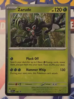 Pokemon TCG Zarude Scarlet Violet SVP 199 Black Star Promo Destined Rivals - Image 3