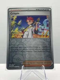 Crispin Holo 105/131 Prismatic Evolutions Pokemon TCG Supporter NM 3 - Image 1