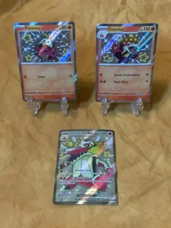 Shiny Skeledirge - Crocalor - Fuecoco - SVP 079 080 081 - Pokemon TCG Promo - Image 1
