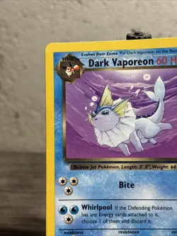 Dark Vaporeon 45/82 Team Rocket Regular Uncommon-Pokemon TCG-Fast Shipping-LP!! - Image 2