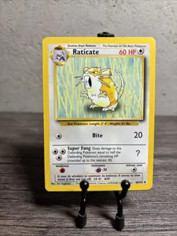 Raticate 040/102 Base Set Regular-Vintage-Pokemon TCG-Fast Shipping-LP!! - Image 1