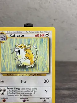 Raticate 040/102 Base Set Regular-Vintage-Pokemon TCG-Fast Shipping-LP!! - Image 3