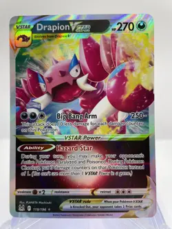 Pokemon TCG Drapion VSTAR Sword & Shield - Lost Origin 119/196 Ultra rare-NM/M - Image 1