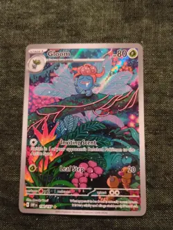 Pokemon Gloom 198/197 SV03: Obsidian Flames Full Art Holo Illustration Rare Eng… - Image 1